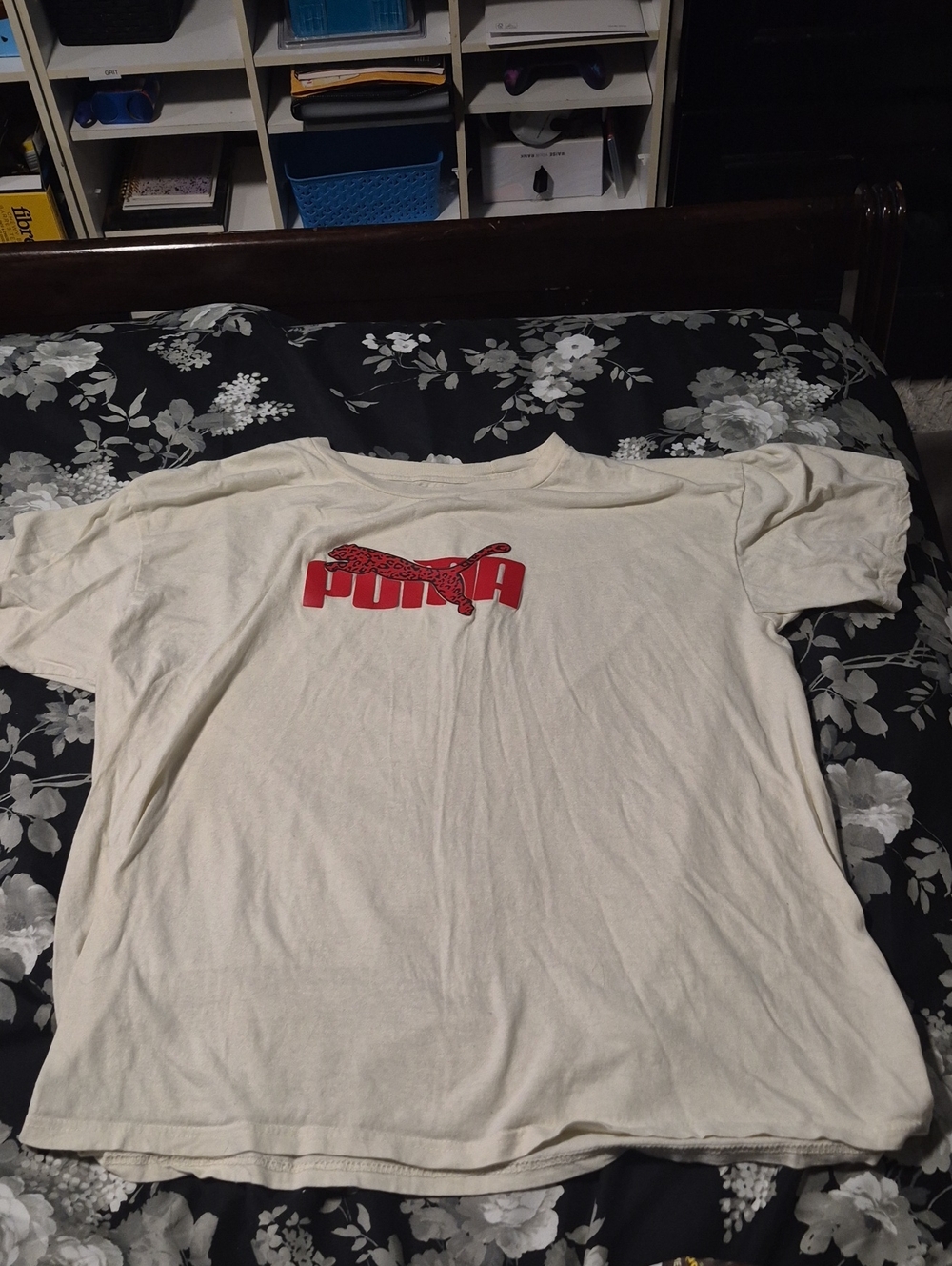 Puma Short Sleeve Tee with Red Logo